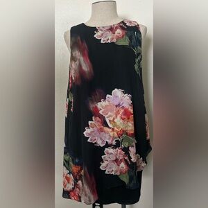 SL Fashions Black Floral Wedding Dress